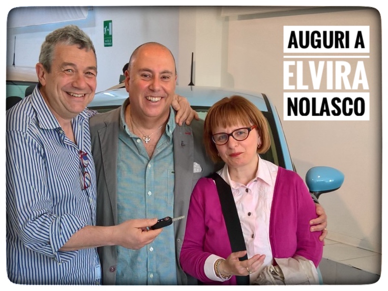 Toti Costanzo, Elvira Nolasco consegna della nuova 500