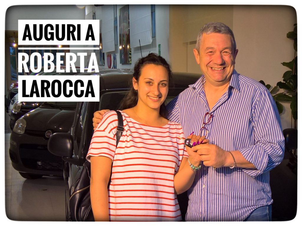 Toti Costanzo consegna le chiavi dell'auto nuova a Roberta Larocca